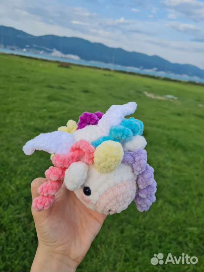 Вязаный единорожка