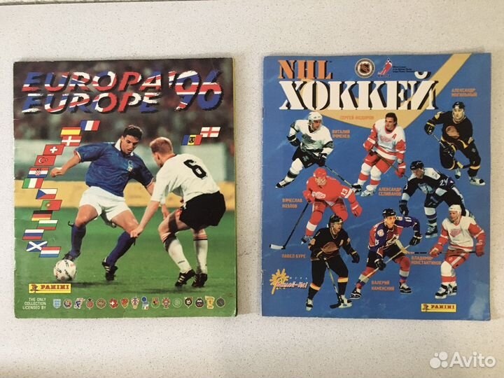 Альбомы Panini 4 штуки Футбол, Хоккей