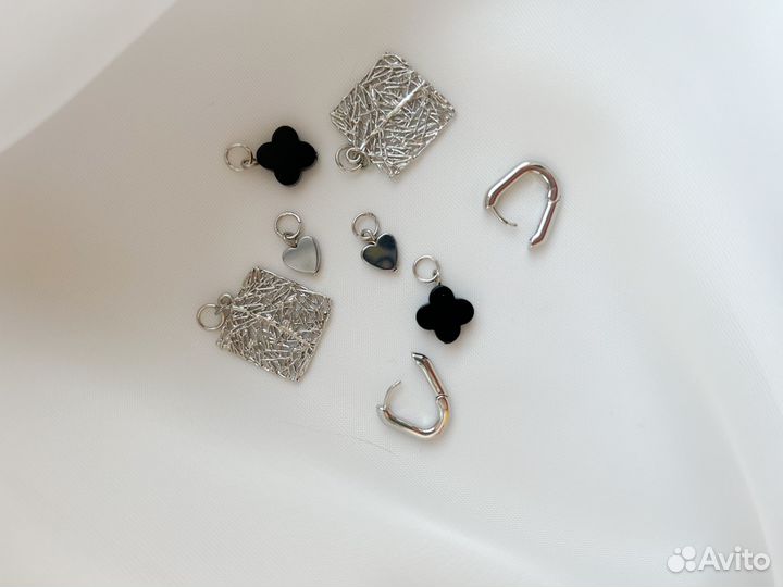 Серьги конго трансформеры с подвесками