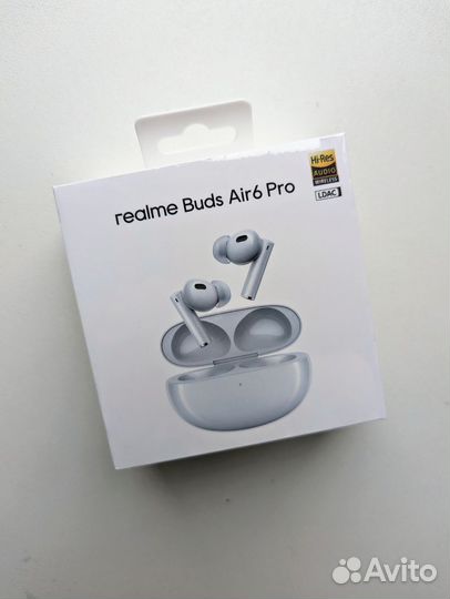 Глобал Realme Buds Air 6 Pro Белые + Чехол