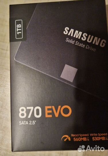 SSD Samsung 870 EVO MZ-77E1T0BW 1тб