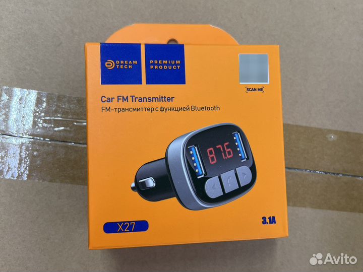 Fm трансмиттер bluetooth x27