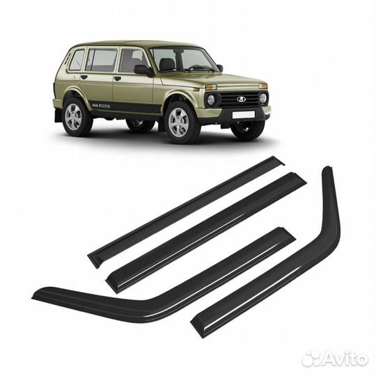 Дефлекторы окон на Нива(4х дверка)