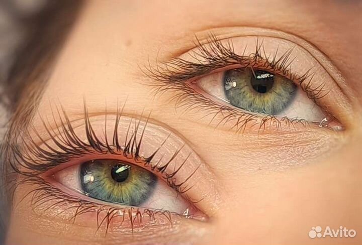 Ламинирование ресниц,бровей/ оформление бровей