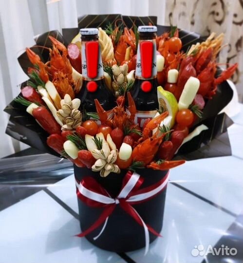 Мужские букеты из колбас