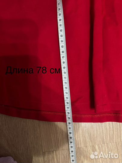 Платье красное новое 46р