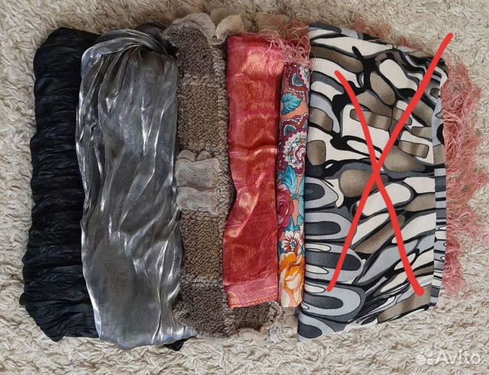 Палантины, платки много