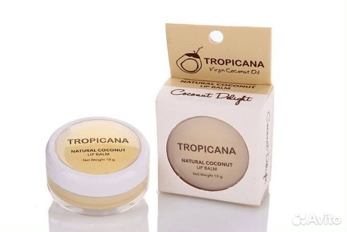 Тайский бальзам для губ Кокос Tropicana.Тайланд
