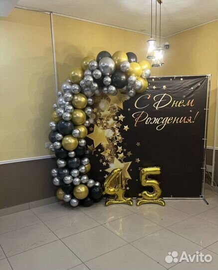 Аренда арки, баннер, фотозона, гелиевве шары