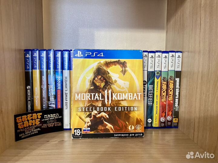 Игры PS4: Mortal Kombat 11: Steelbook Edition