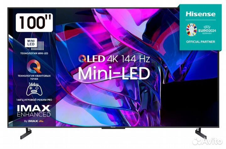 Mini LED телевизор Hisense 100U7KQ 4K Ultra HD