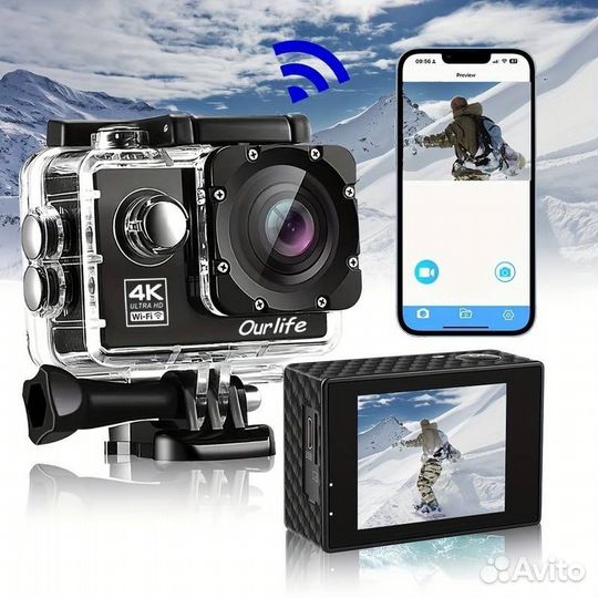 Экшн Камера 4K Ultra