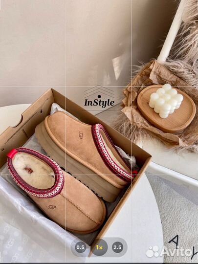 Угги Ugg tazz platform tasman chestnut