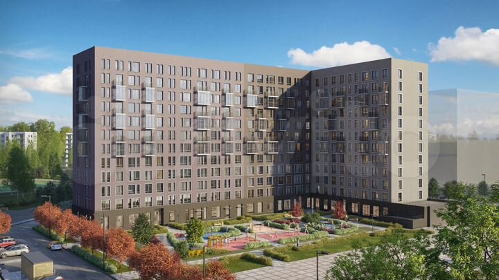 2-к. квартира, 34,4 м², 2/12 эт.