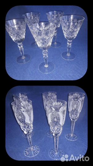 Хрустальные фужеры СССР