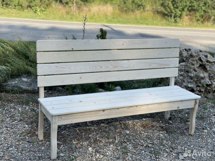 Скамейка со спинкой