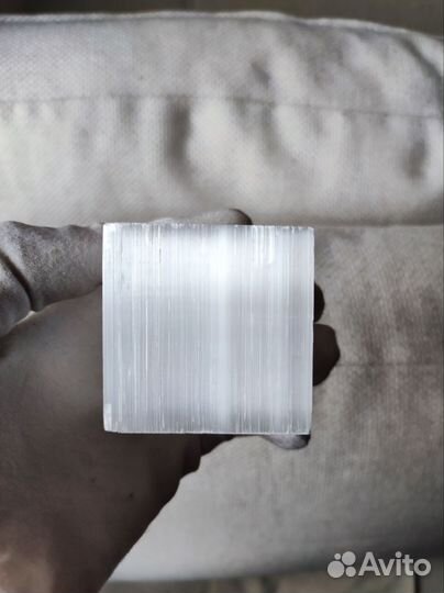 Природный гипс селенит 5 см куб