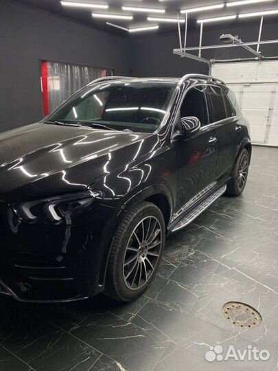 Пороги/подножки с подсветкой для Mercedes GLE v167