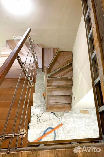 Лестница забежная под ключ