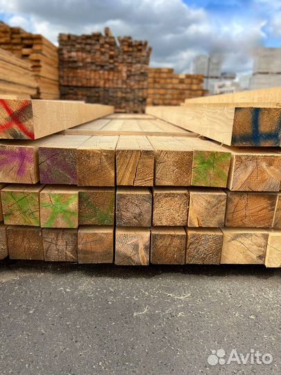 Брус обрезной 100х150х6000 мм цена за штуку Артикул B1268