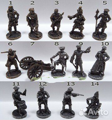 Солдатики металл. Ландрин, киндер-сюрприз