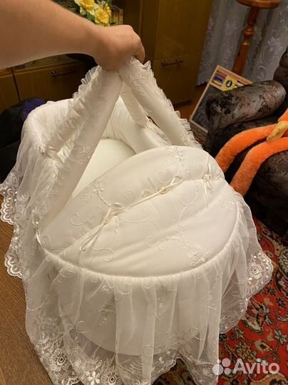 Корзина на выписку для новорожденного