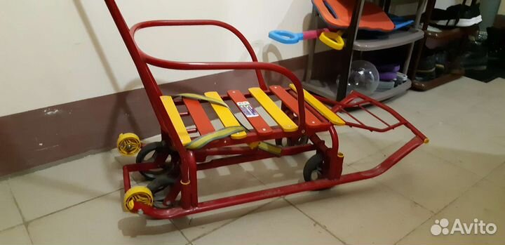 Детские санки коляска