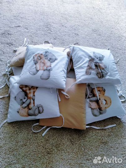 Бортики подушки в детскую кроватку