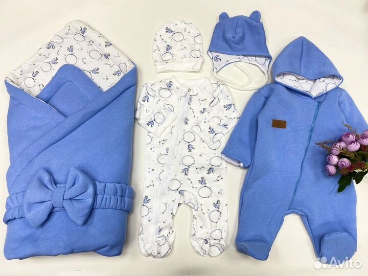 Конверт одеяло на выписку весна осень