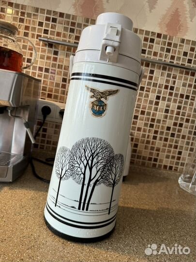 Термос с помпой 2 л советский