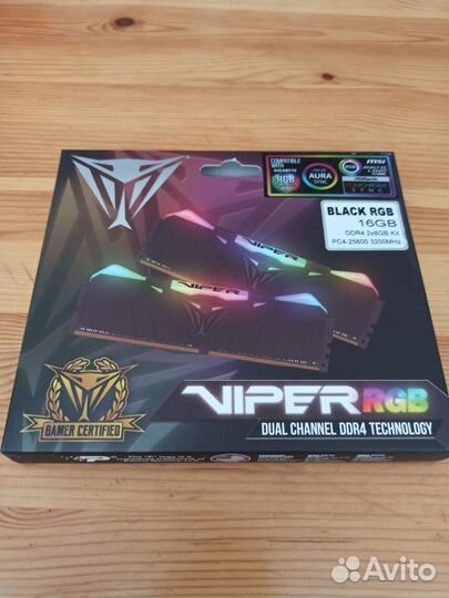 Оперативная память Patriot Memory viper RGB 16 гб