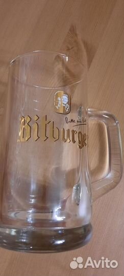 Кружка пивная бокал Bitburger 0.5 л