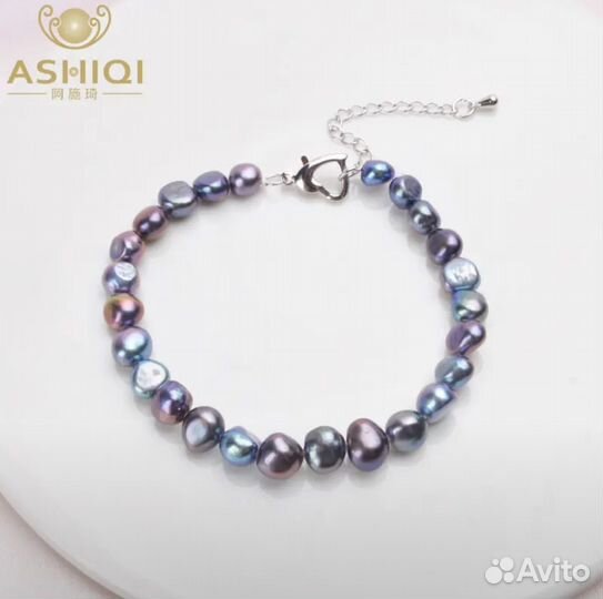 Чокер и браслет жемчуг