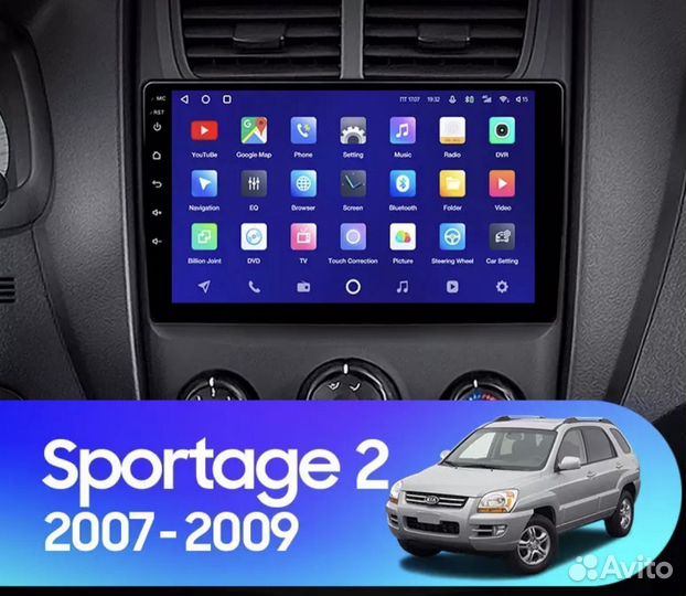 Штатная магнитола Kia Sportage 2 2007-2009 2-32