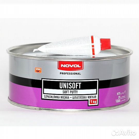 Шпаклевка мягкая novol unisoft (1 кг) 1153