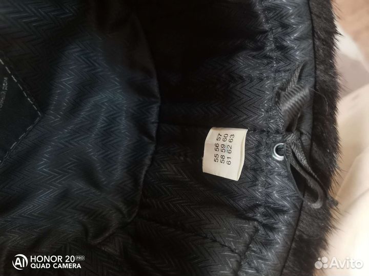 Норковая шапка мужская