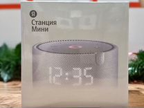 Умная колонка Яндекс станция Мини с часами "Алиса"