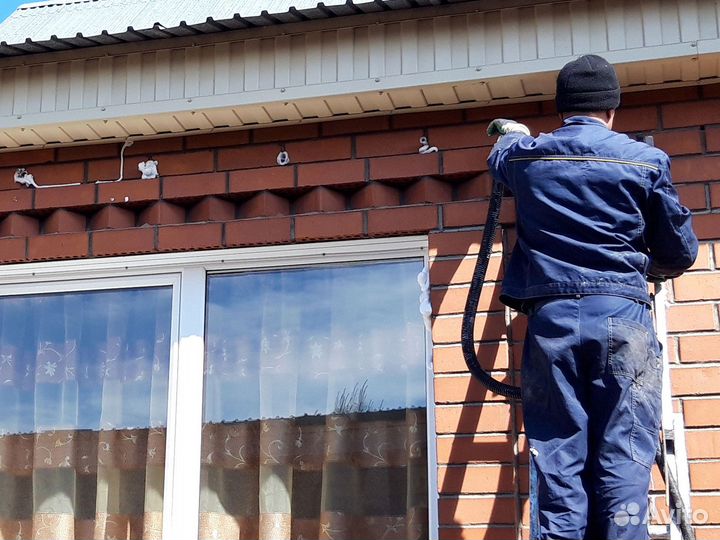 Утепление пеноизолом, жидкий утеплитель для стен