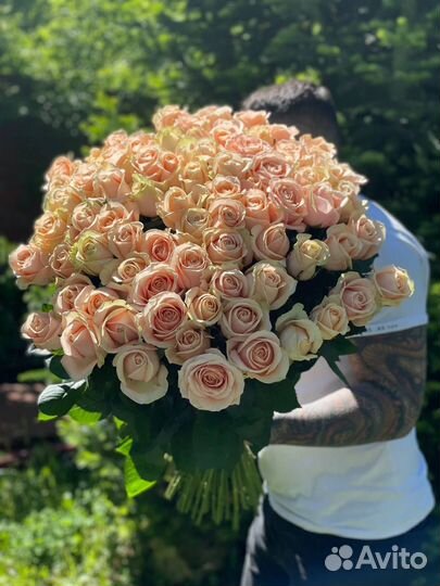 Букет из 101 розы, любой цвет и размер с доставкой