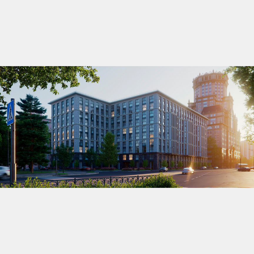 1-к. апартаменты, 54,6 м², 6/10 эт.