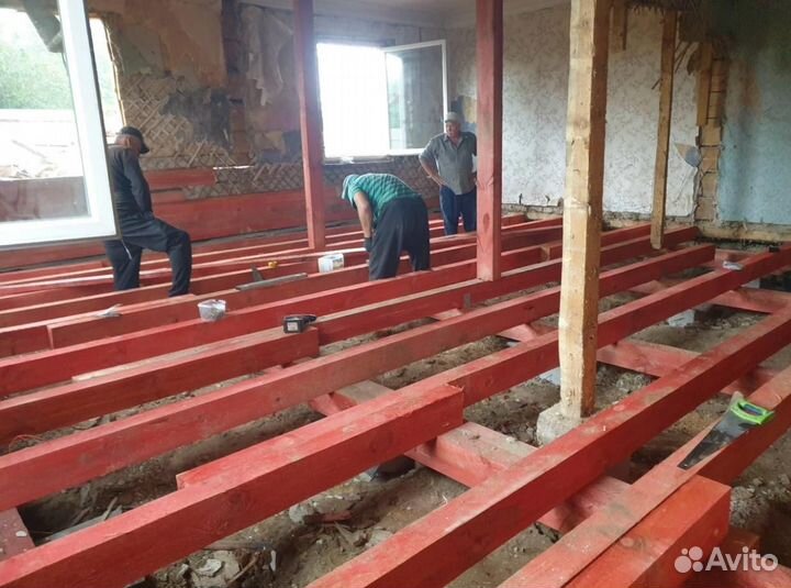 Ремонт деревянных полов в частном доме