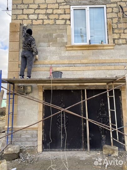 Облицовка дагестанским камнем