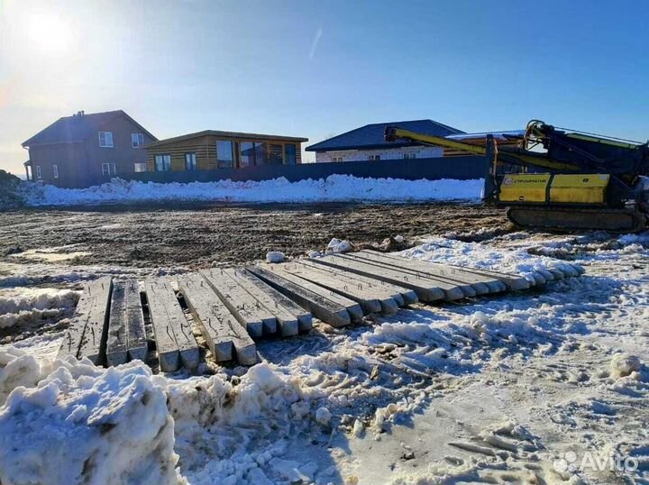 Фундамент на железобетонныех сваях