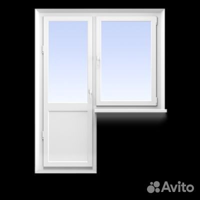 Балконный блок с дверью бу