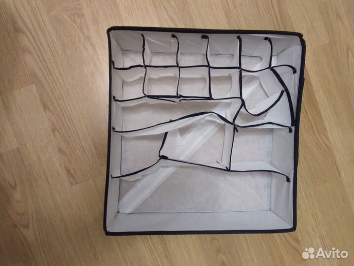 Кофр коробка складная 32-32-9 см с делениями