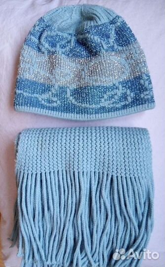 Комплект шапочка и шарф