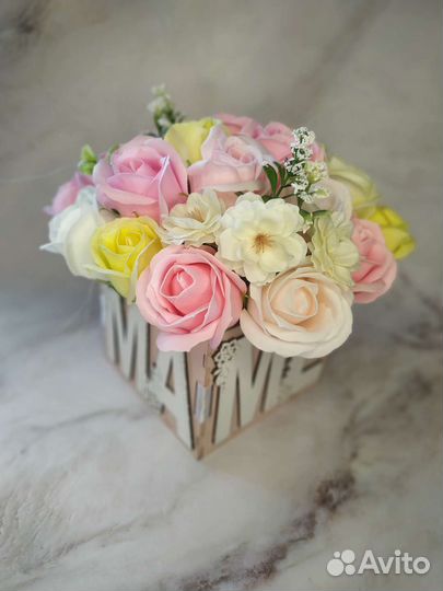 Букет цветов из мыла маме
