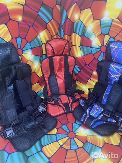 Детское бескаркасное автокресло 9-36 кг и бустеры