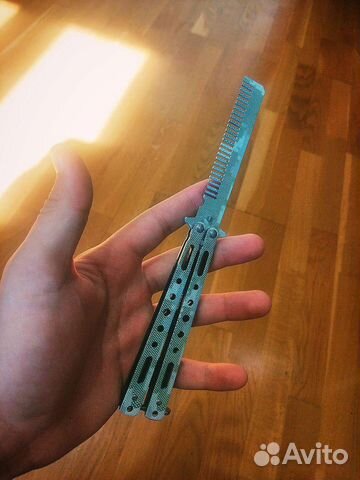 Нож бабочка расческа