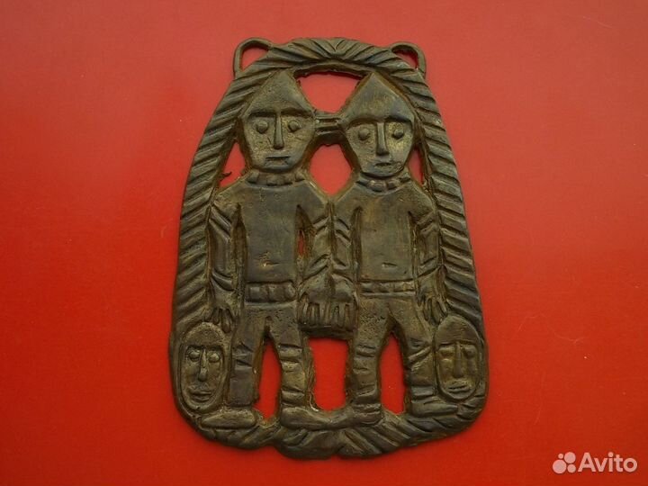 Личина братья финно-угры бронза копия